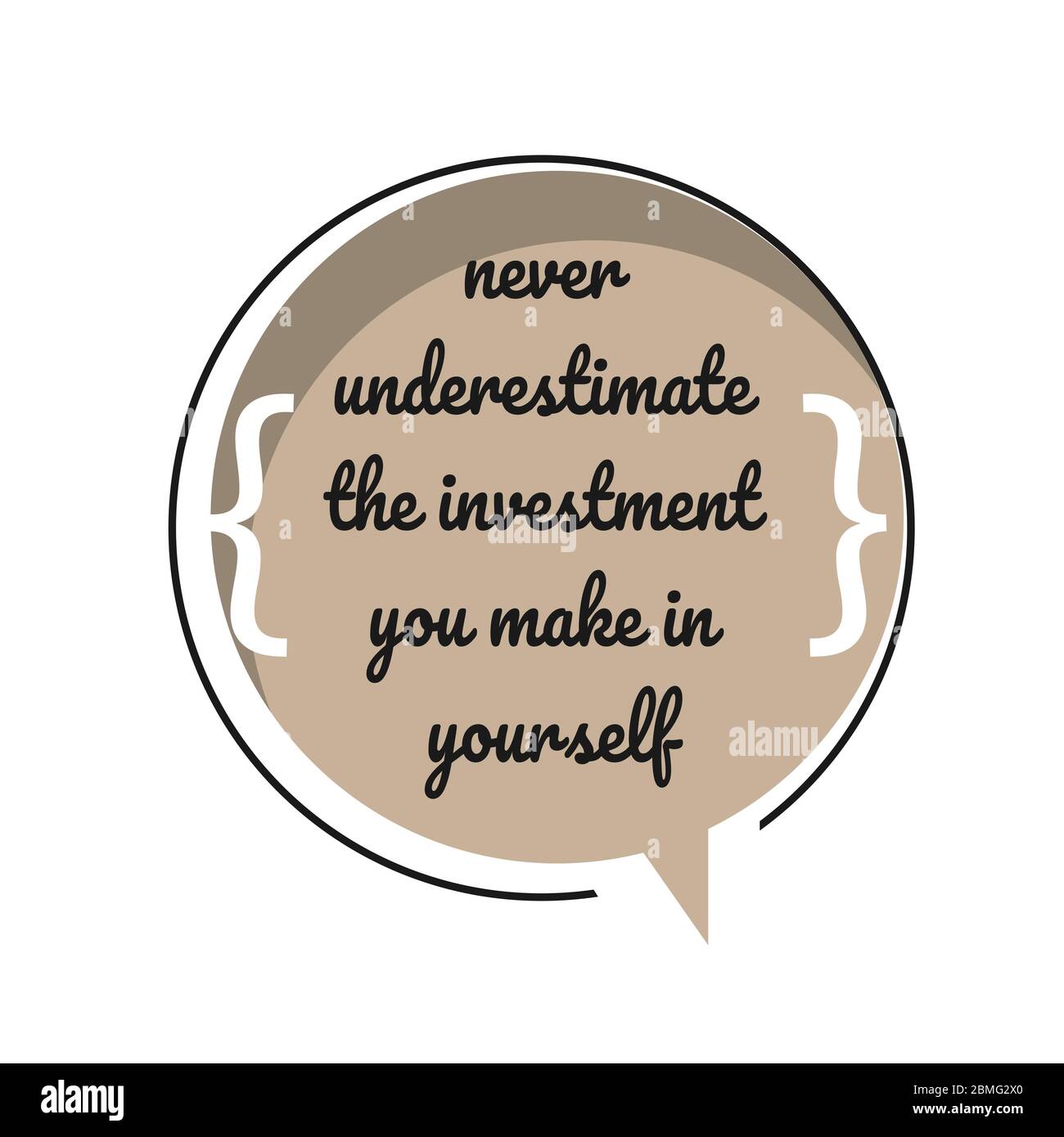 Motivation Inspirant Des Citations Positives Ne Sous Estimez Jamais L Investissement Que Vous Faites En Vous Meme Motivation Citation Vecteur Typographie Banniere Design Conc Image Vectorielle Stock Alamy