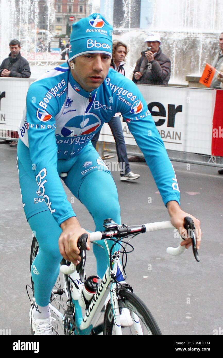 William Bonnet de Bbox - Bouygues Telecom pendant la Milan San Remo 2010, course cycliste, (298,5 km) le 20 mars 2010 à Milan, France - photo Laurent Lairys / DPPI Banque D'Images