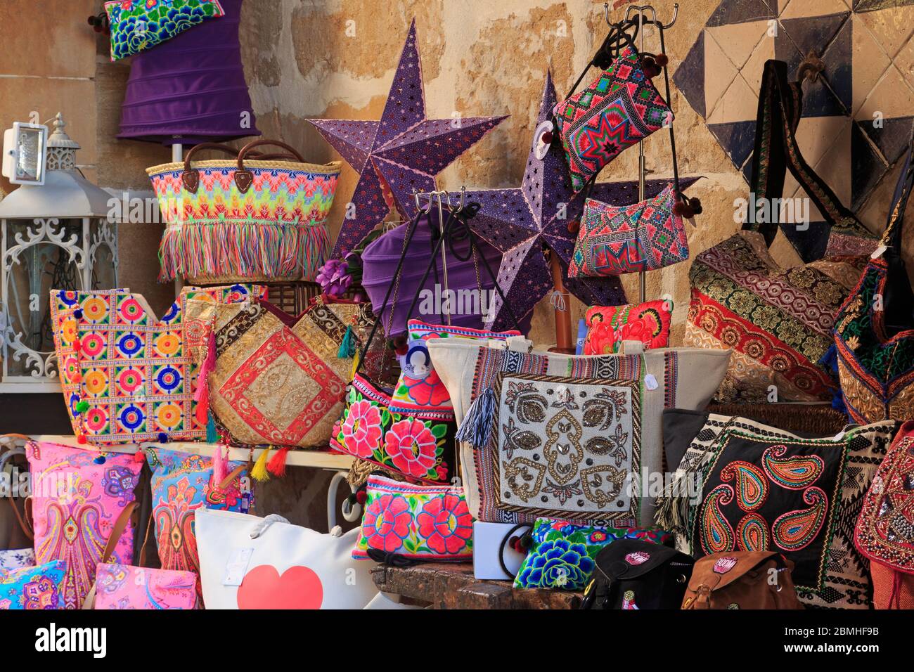 Boutique d'artisanat sur Coasta de la Seu, Palma de Majorque, Majorque, Iles Béleariques, Espagne, Europe Banque D'Images