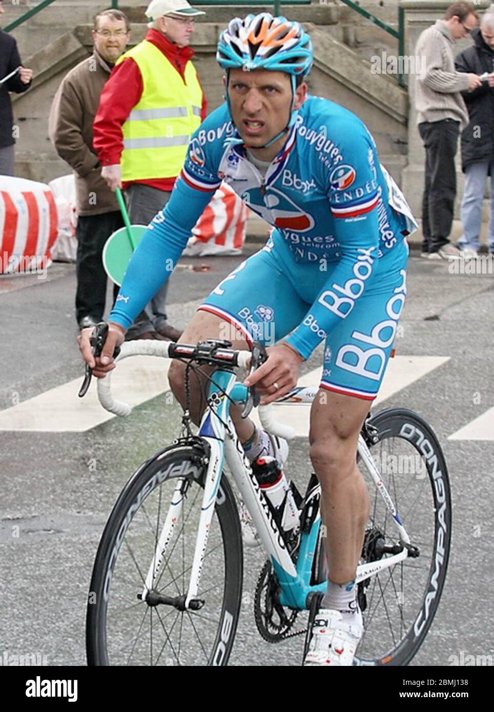 Nicolas Vogondy de Bbox - Bouygues Telecom pendant la route Adelie 2010, le 02 avril 2010 à Vitré, France - photo Laurent Lairys / DPPI Banque D'Images