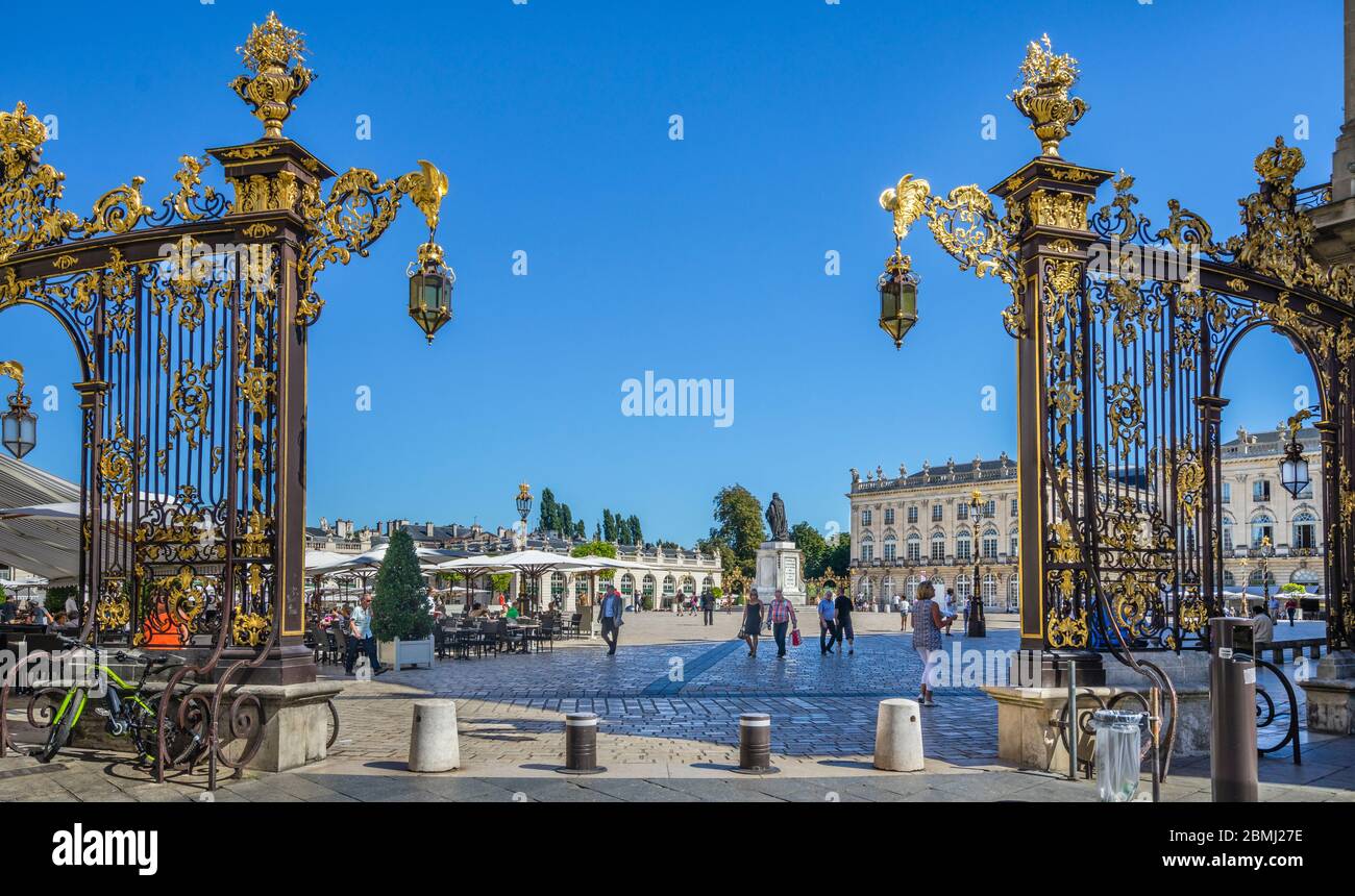 Place Stanislas, grande place du XVIIIe siècle au centre de Nancy, Meurthe-et-Moselle, Lorraine, France Banque D'Images