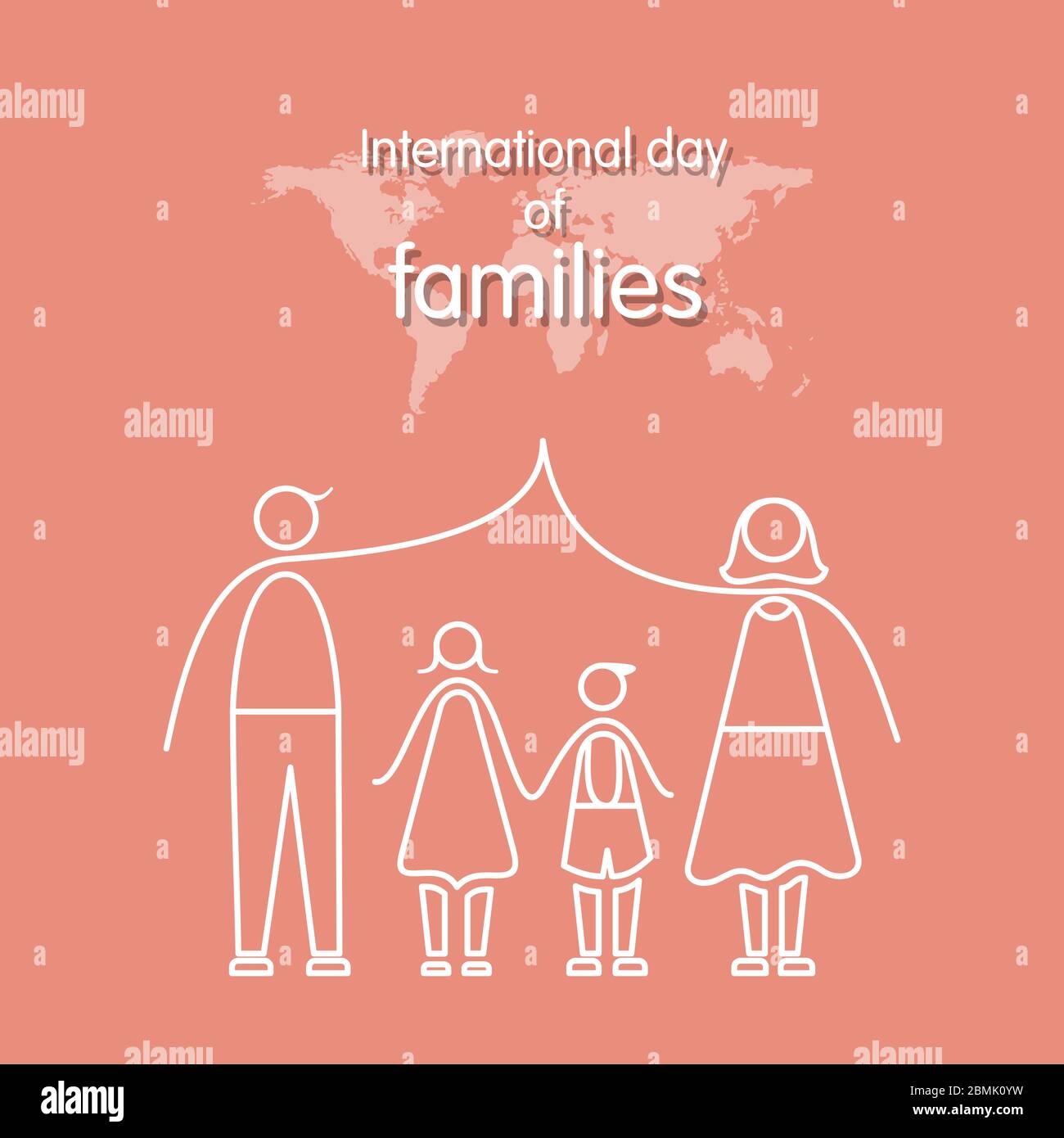 journée internationale de la famille illustration de conception vectorielle Illustration de Vecteur