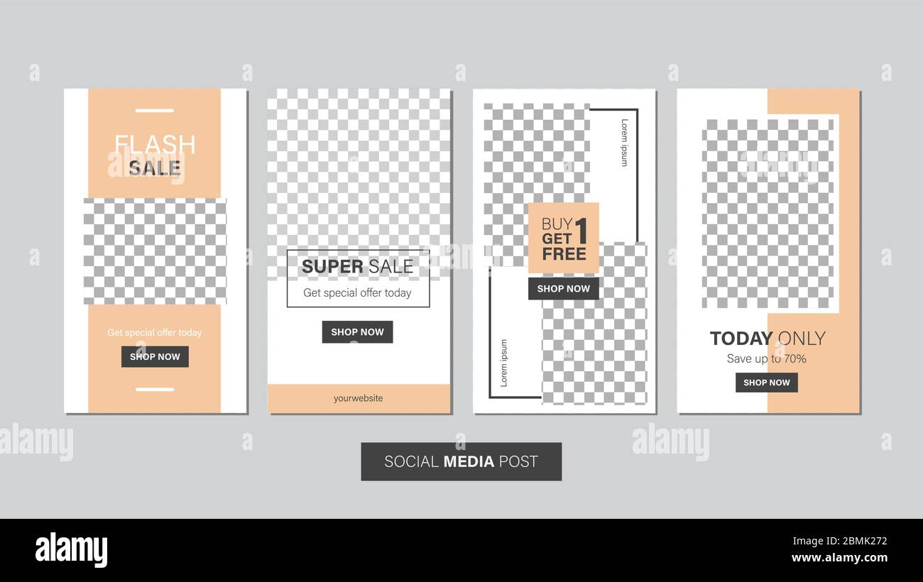 Vente de modèles mobiles pour la vente promotionnelle. Bannière mobile modifiable pour les histoires ou les médias sociaux, le Web et Internet. Offre groupée de promotion Illustration de Vecteur