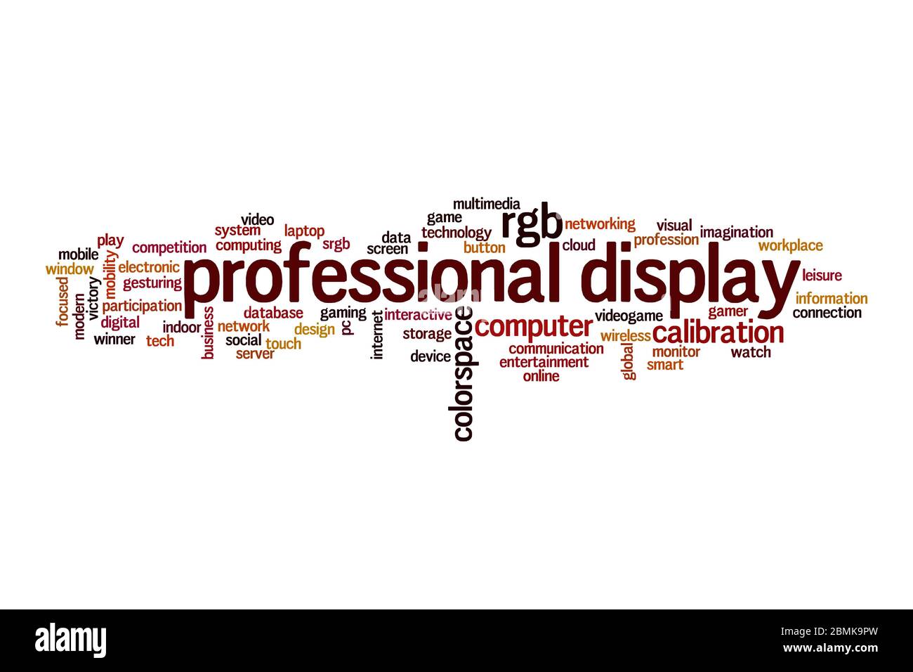 Concept de cloud professionnel sur fond blanc Banque D'Images