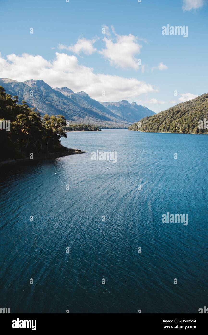 Lago villarino, Bariloche, Patagonie, Argentine Banque D'Images