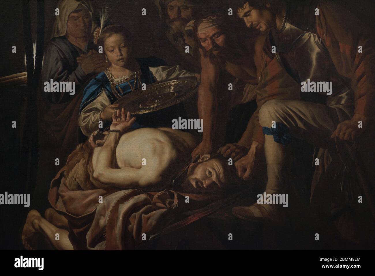 Matthias stom (vers 1600-h.1650). Peintre hollandais. Le décapant de Saint Jean-Baptiste, vers 1645, huile sur toile. Musée national des Beaux-Arts. Valletta. Malte. Banque D'Images