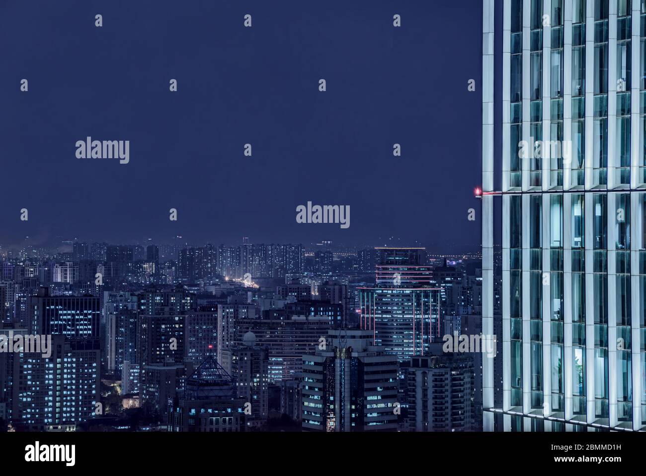 Extérieur du bâtiment de bureau et paysage urbain à Shanghai Banque D'Images