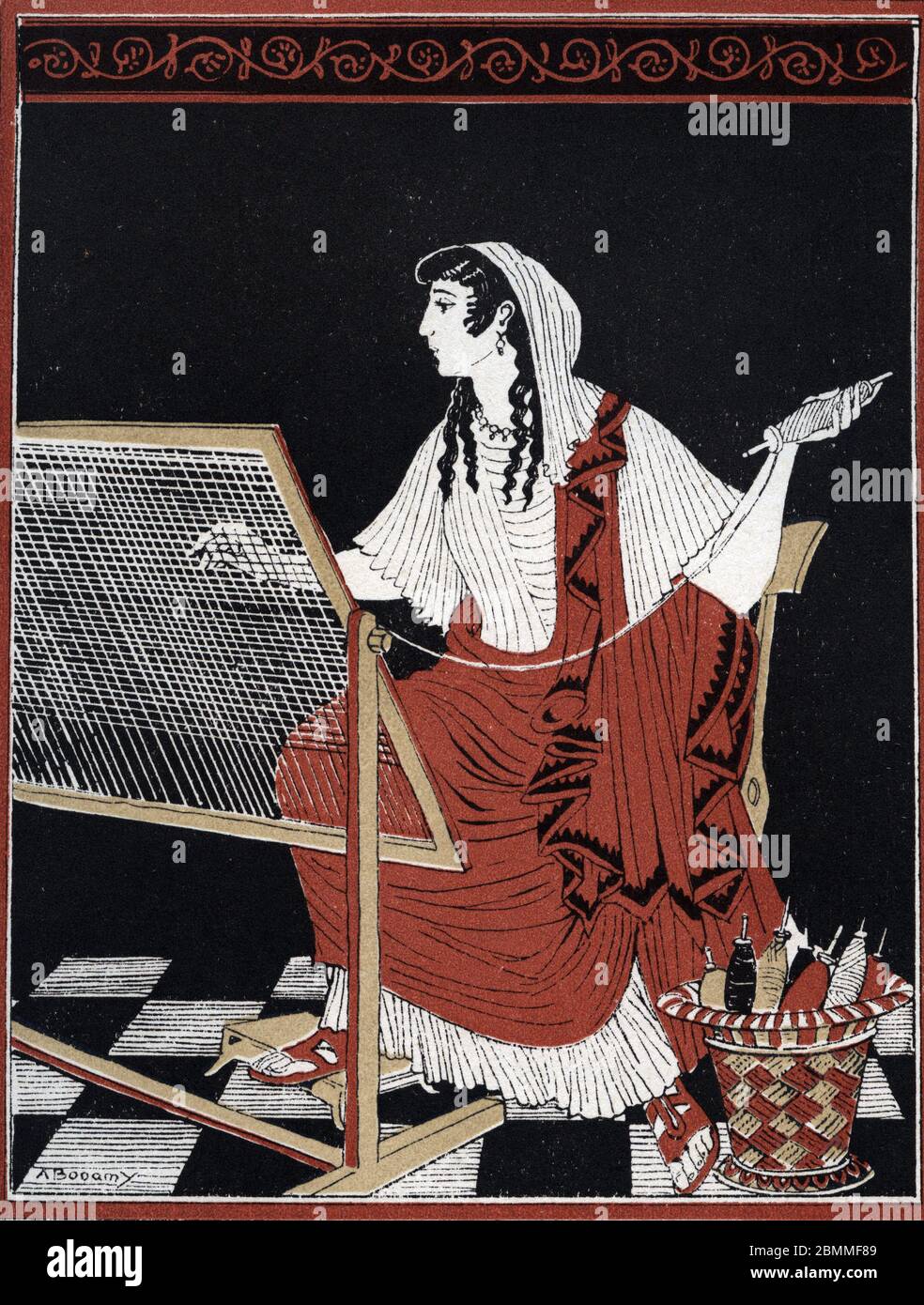 Odyssee d'Homère Pénélope, l'épode d'Ulysse, attendant ce dernier en