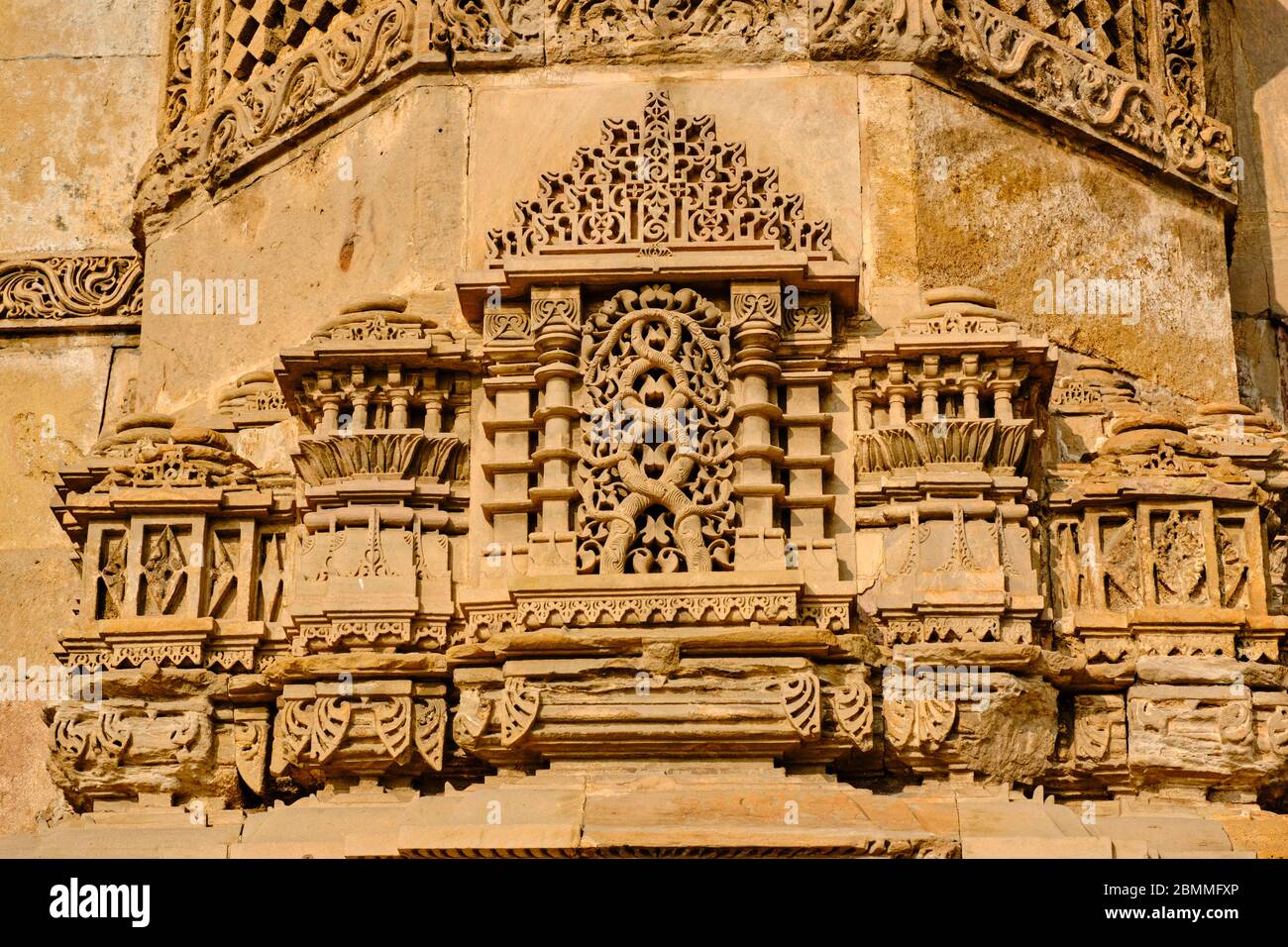Inde, Gujarat, Ahmedabad, ville classée au patrimoine mondial de l'UNESCO, mosquée Jama Masjid construite par Ahmad Shah en 1423 Banque D'Images