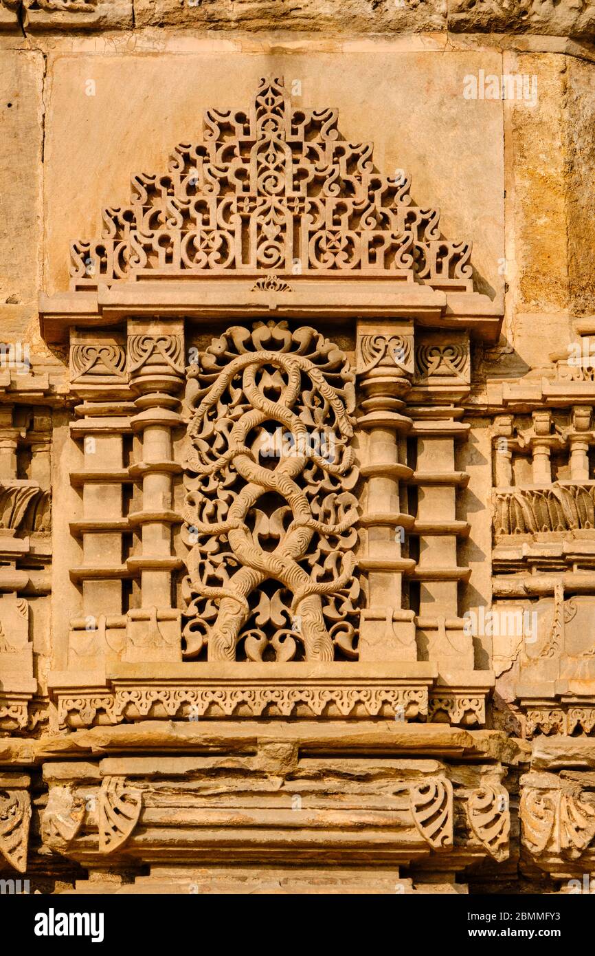 Inde, Gujarat, Ahmedabad, ville classée au patrimoine mondial de l'UNESCO, mosquée Jama Masjid construite par Ahmad Shah en 1423 Banque D'Images