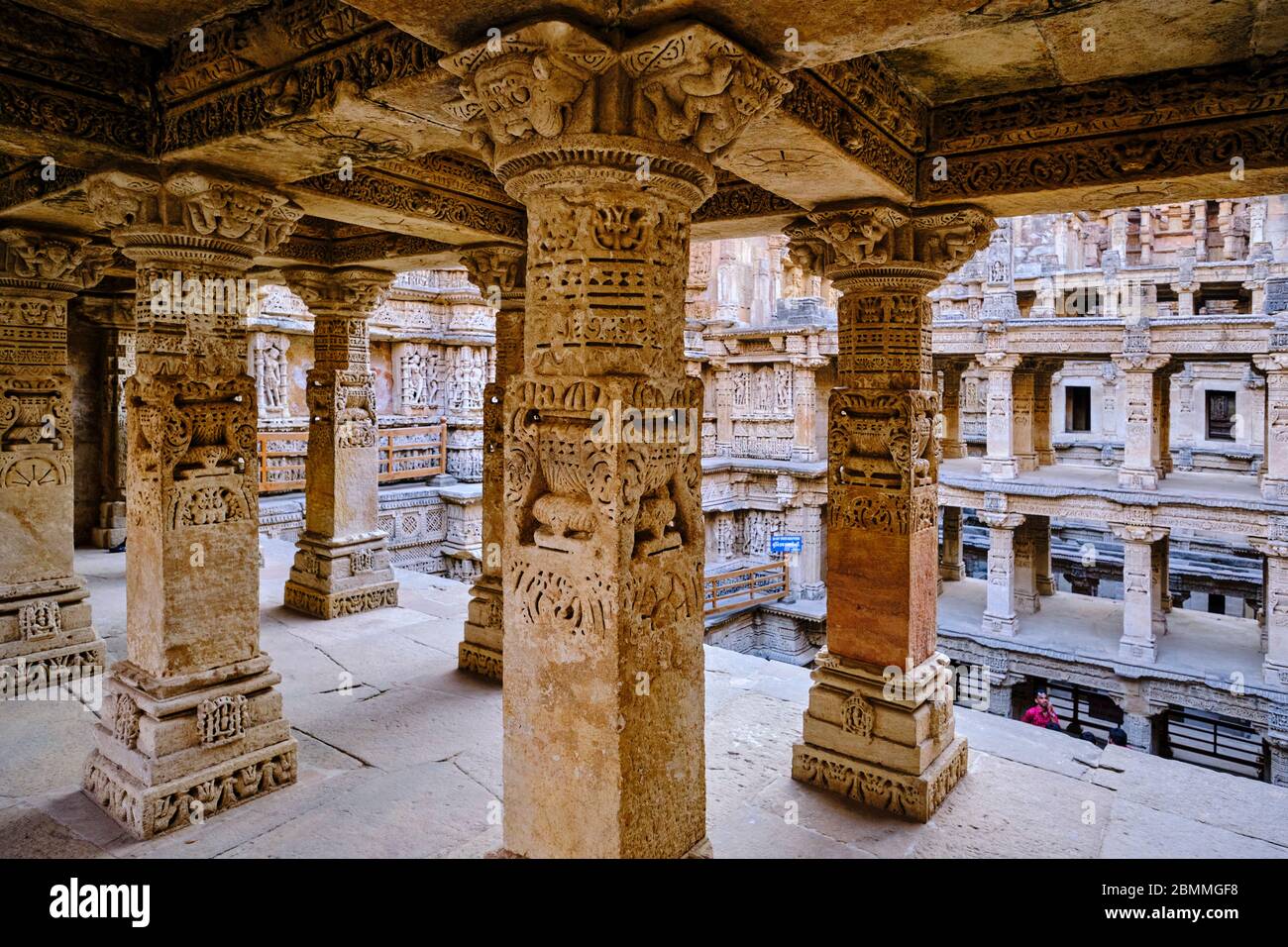 Inde, Gujarat, Patan, Rani-Ki Vav stewell, site du patrimoine mondial de l'UNESCO Banque D'Images