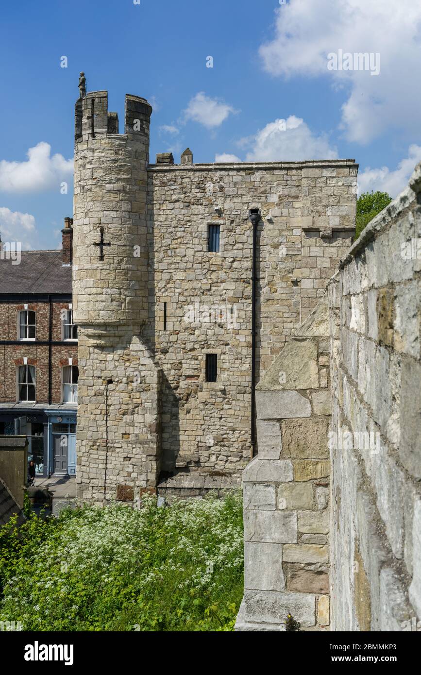 Porte médiévale de York - Micklegate Banque D'Images