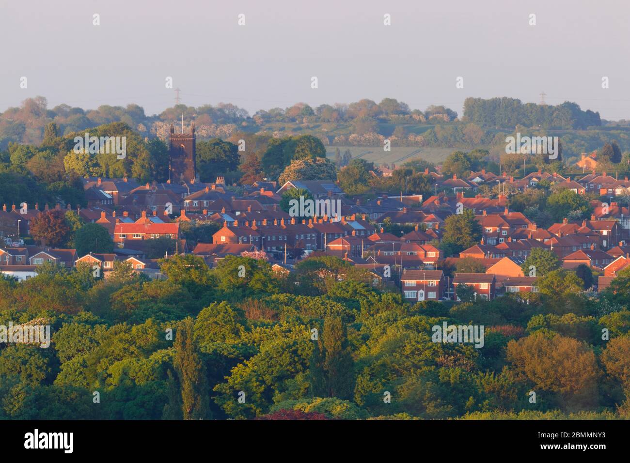 Le village de Swillington dans l'Est de Leeds. Banque D'Images