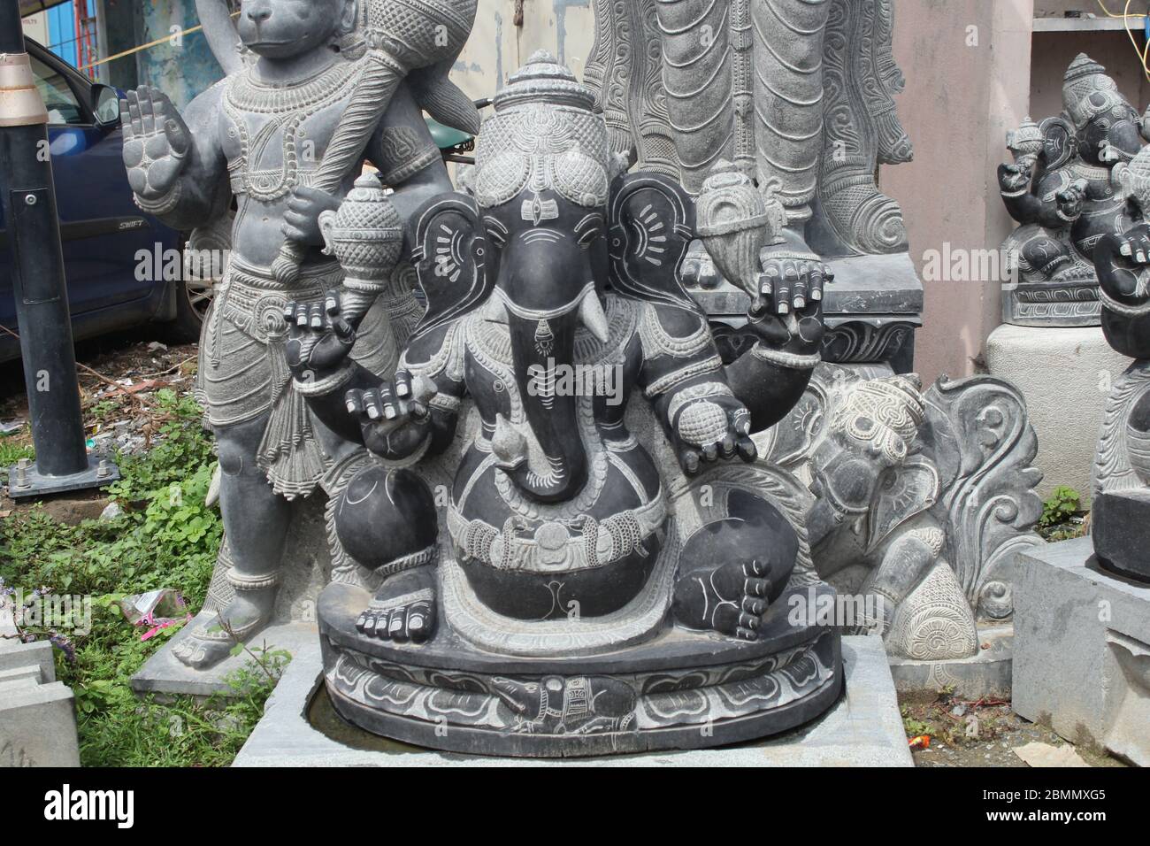 SCULPTURES DU TAMIL NADU Banque D'Images