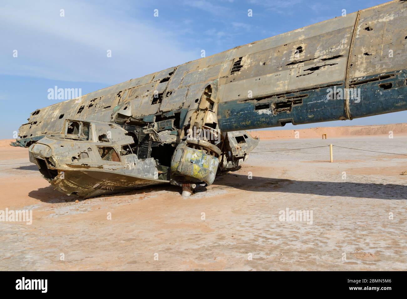 Épave d'un bateau volant Catalina sur la plage de Ras Alcheikh Hamid. Région de Tabuk, Arabie Saoudite Banque D'Images