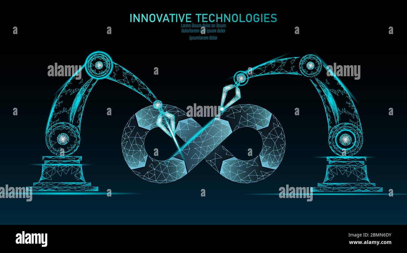 Symbole infini des opérations de développement de logiciels DevOps. Qualité du cycle de vie du système d'administration du programmateur. Codage de la version de test du bâtiment Illustration de Vecteur