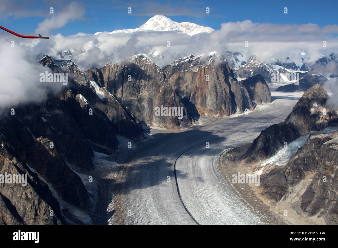 Alaska Ruth Glacier dans le parc national Denali Banque D'Images