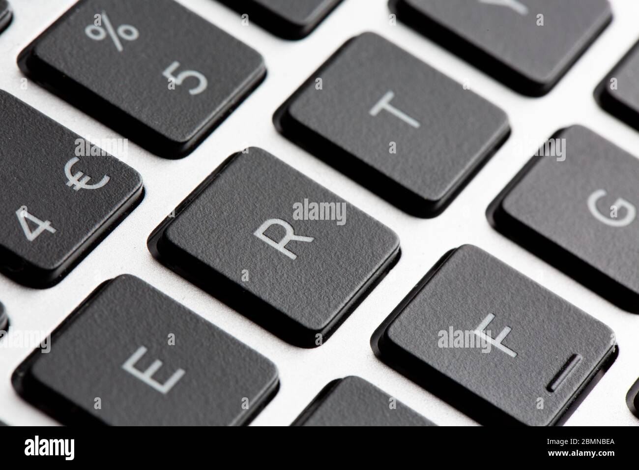 Gros plan sur les touches du clavier de l'ordinateur avec effet bokeh  faible profondeur de champ Photo Stock - Alamy
