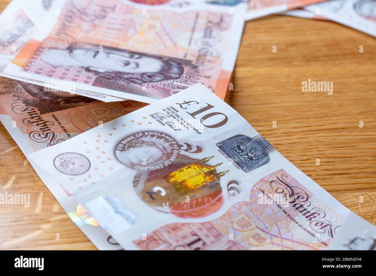 Dix billets Banque D'Images