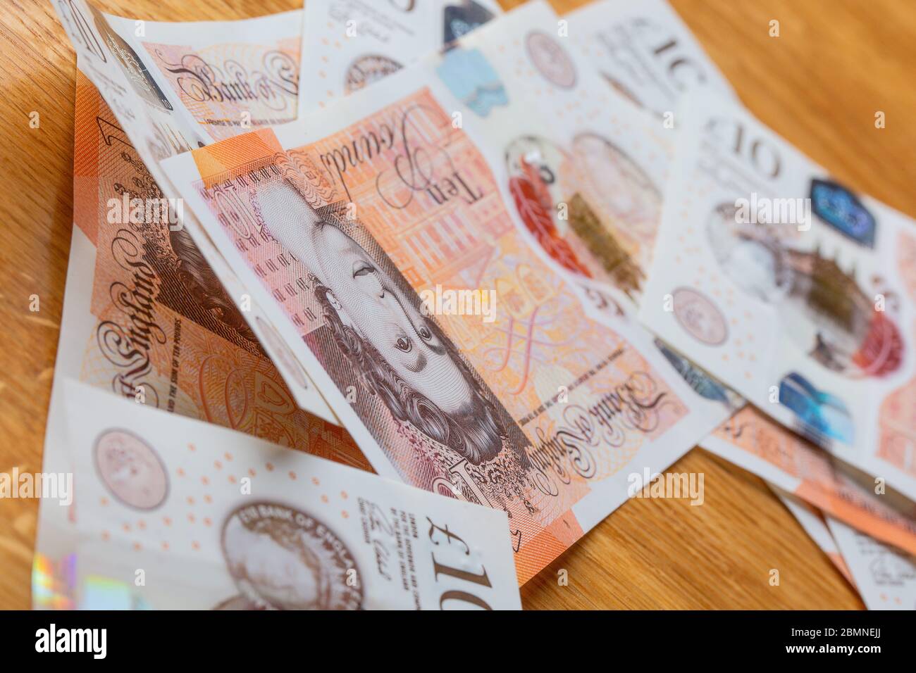 Dix billets Banque D'Images