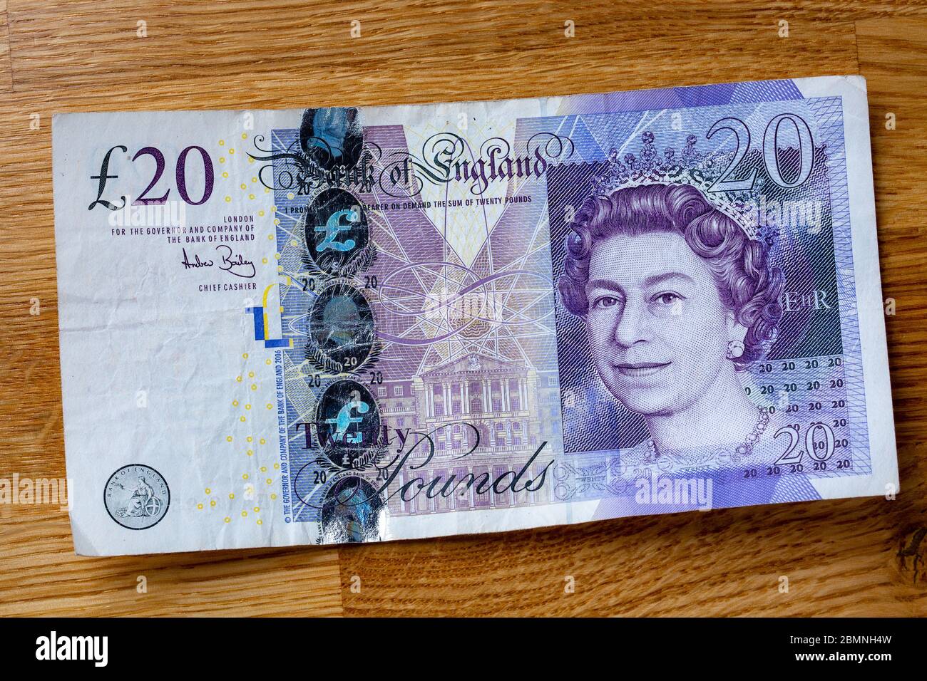 Vingt livres sterling Note, 20 £ Banque D'Images