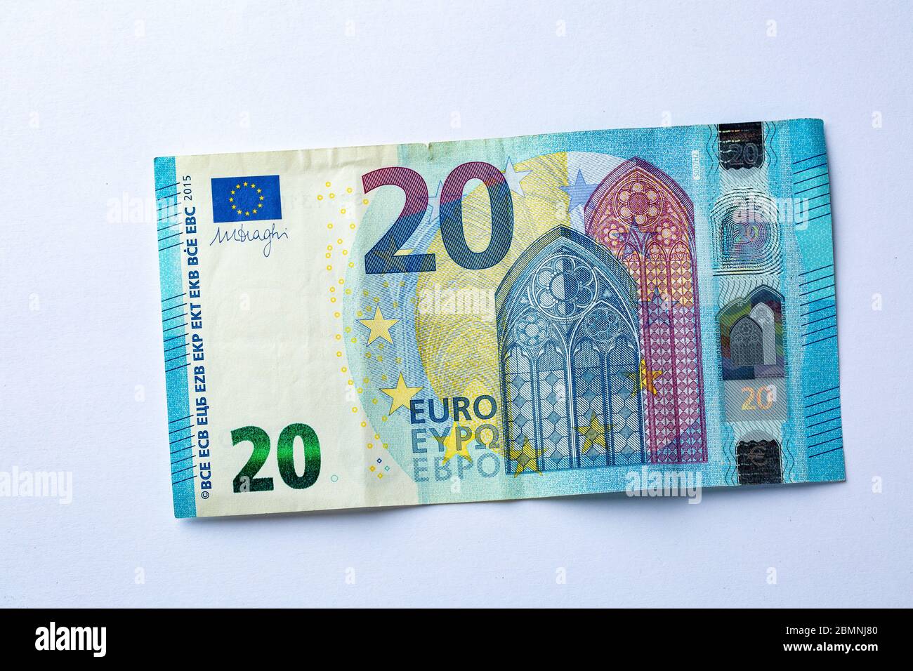 Vingt Euro note, monnaie européenne Banque D'Images