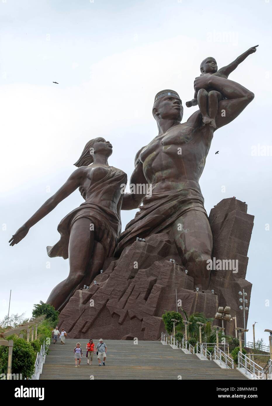 Le Monument de la Renaissance africaine (Monument de la croissance africaine), Dakar, Sénégal, Afrique. Banque D'Images