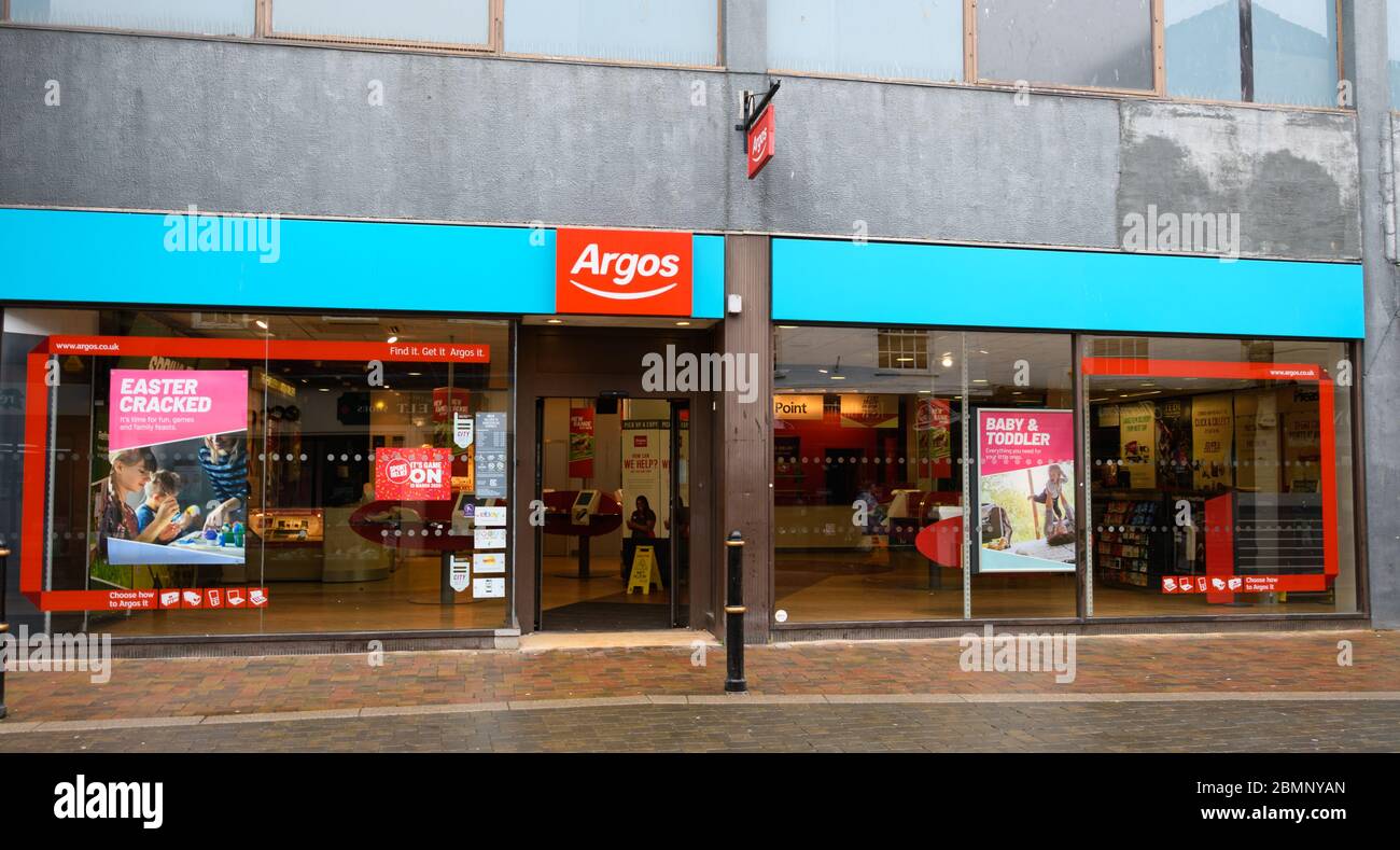 Worcester, Royaume-Uni - Mars 15 2020: La façade de la boutique Argos sur les shambles Banque D'Images