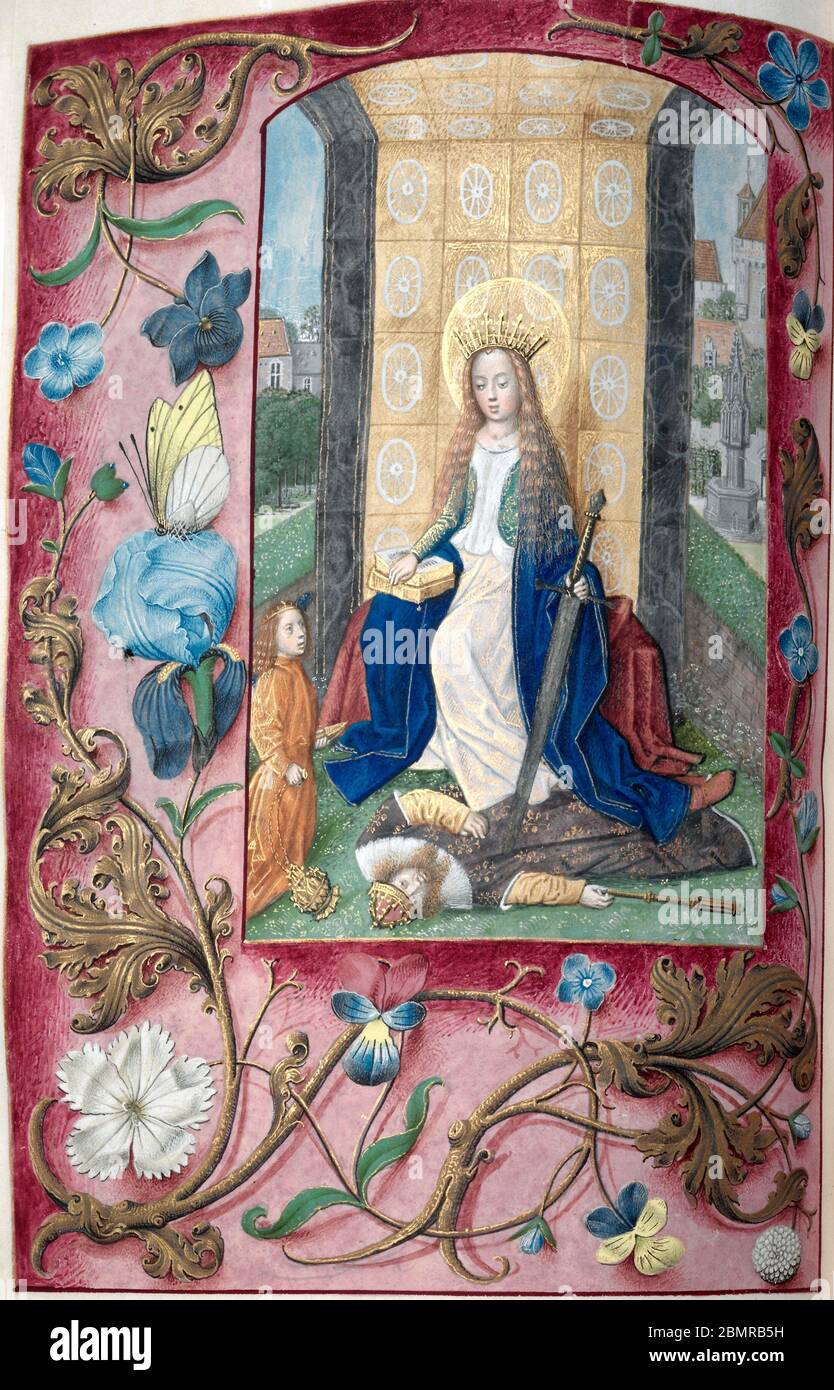 Heures de la reine Isabella la catholique, reine d'Espagne, vers 1500 Banque D'Images