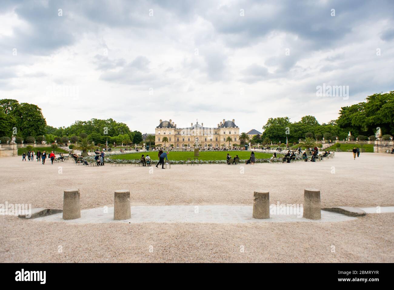 Paris. France - 17 mai 2019 : Palais dans les Jardins du Luxembourg à Paris, France. Sénat français. Banque D'Images