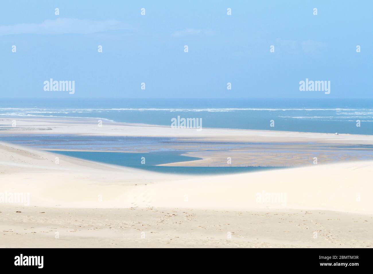 Pyla-sur-Mer, Landes/France; 27 mars 2016. La dune de Pilat est la plus haute dune de sable d'Europe. Il est situé à la teste-de-Buch, dans l'Arcachon Ba Banque D'Images