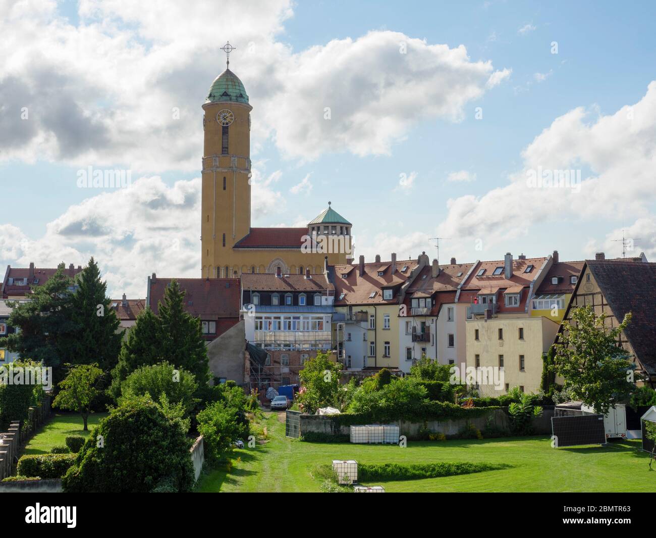 Saint-Otto Kirche, Gartenstadt, Bamberg, Bayern, Allemagne Banque D'Images