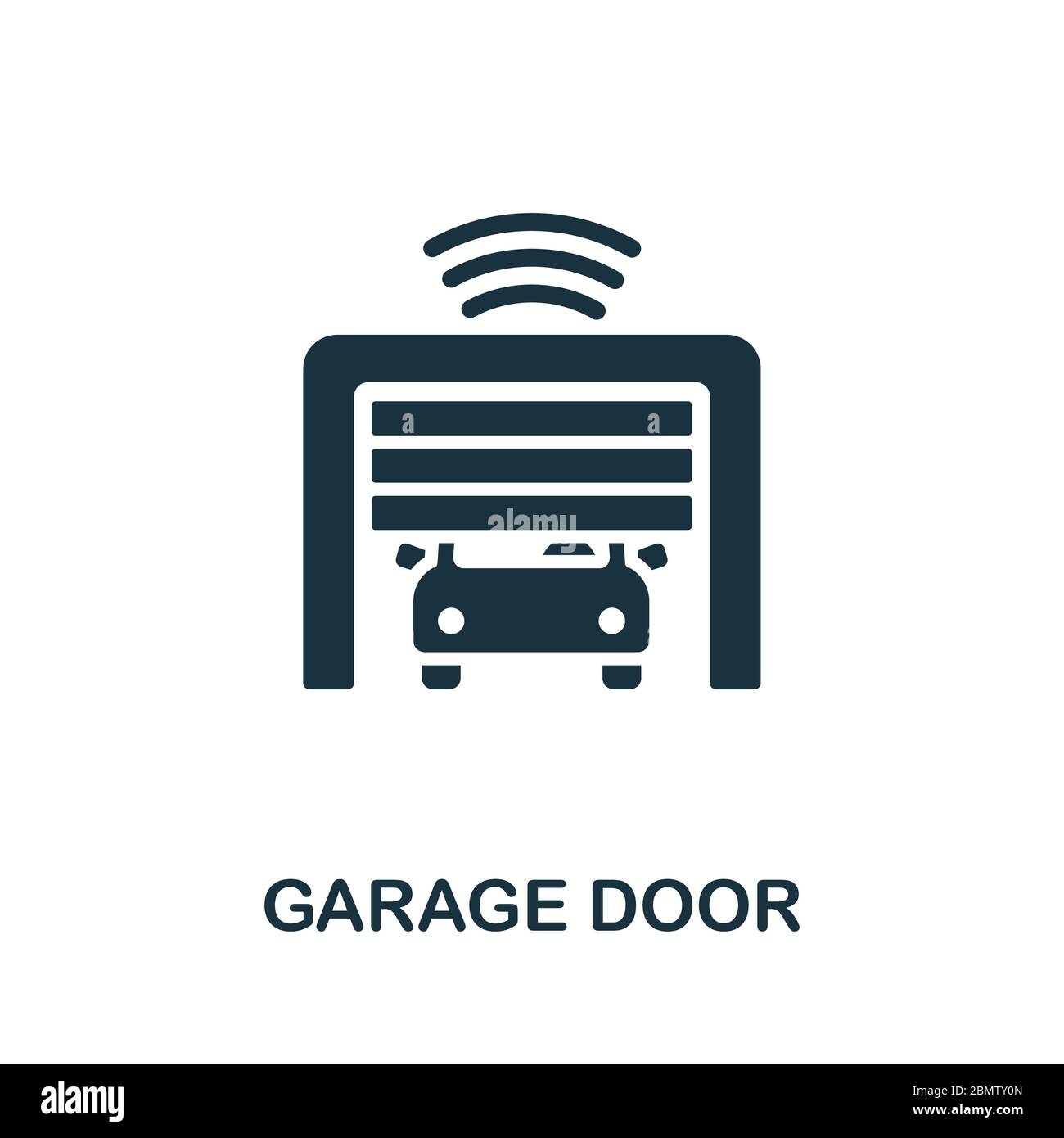 Icône de porte de garage. Illustration simple de la collection d'appareils  sans fil. Icône de porte de garage créative pour la conception Web, les  modèles, les infographies et plus encore Image Vectorielle