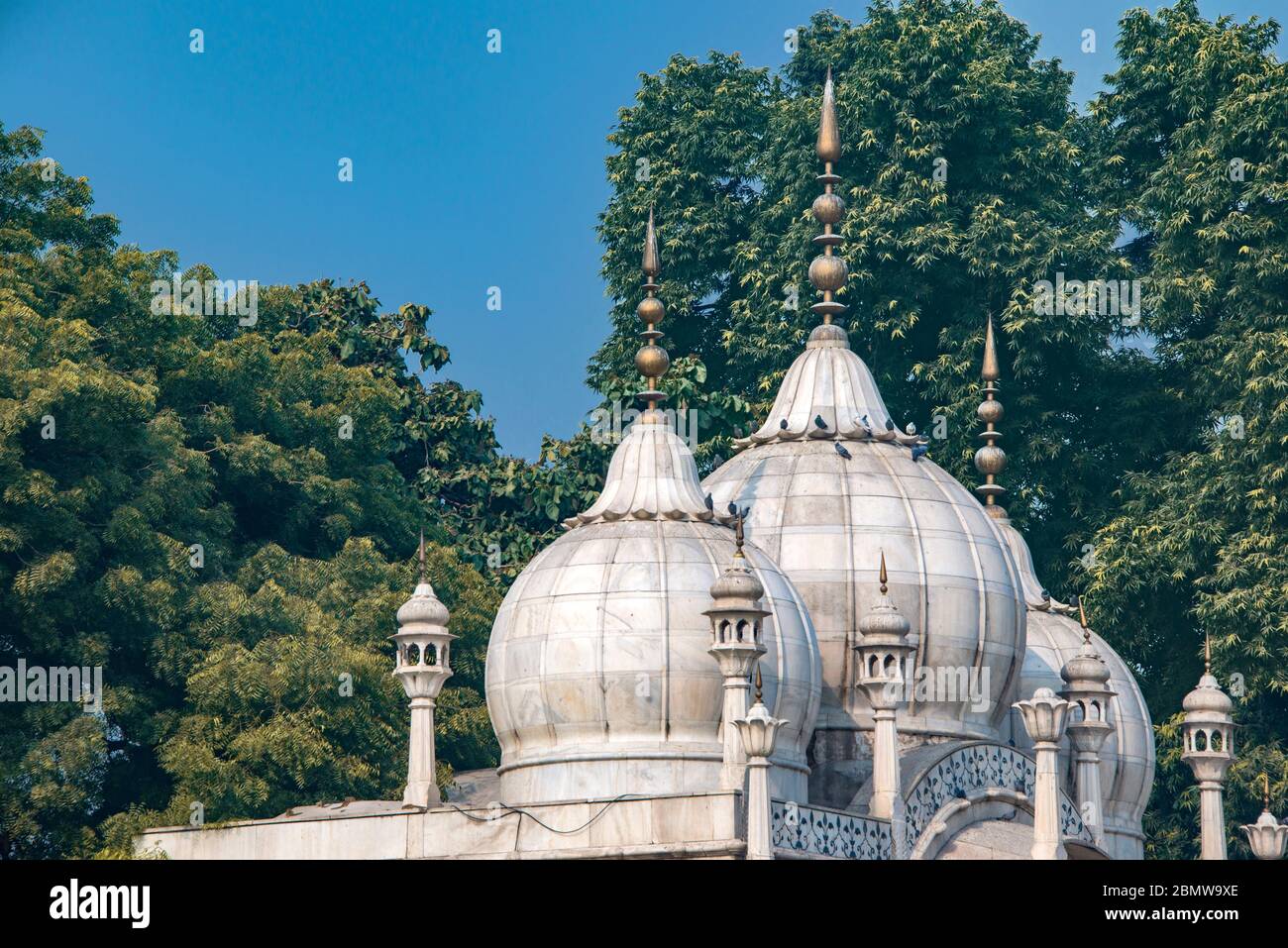 Moti Masjid ou Mosquée de perle Red fort Delhi Inde Banque D'Images