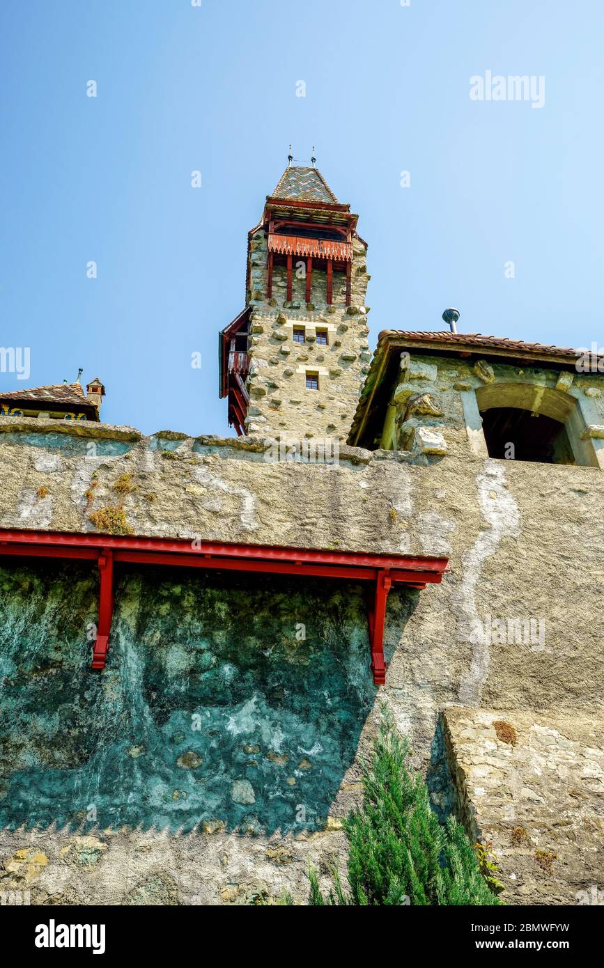 Le Muri-Amthof est un bâtiment remarquable situé à Bremgarten, dans le canton d'Argau, en Suisse. Banque D'Images
