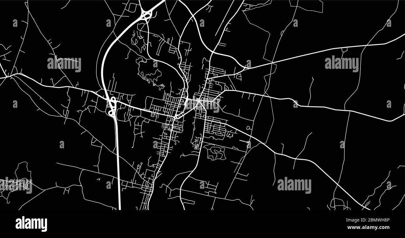 Plan urbain vectoriel de la ville d'Augusta, États-Unis. Capitale de l'État du Maine Illustration de Vecteur