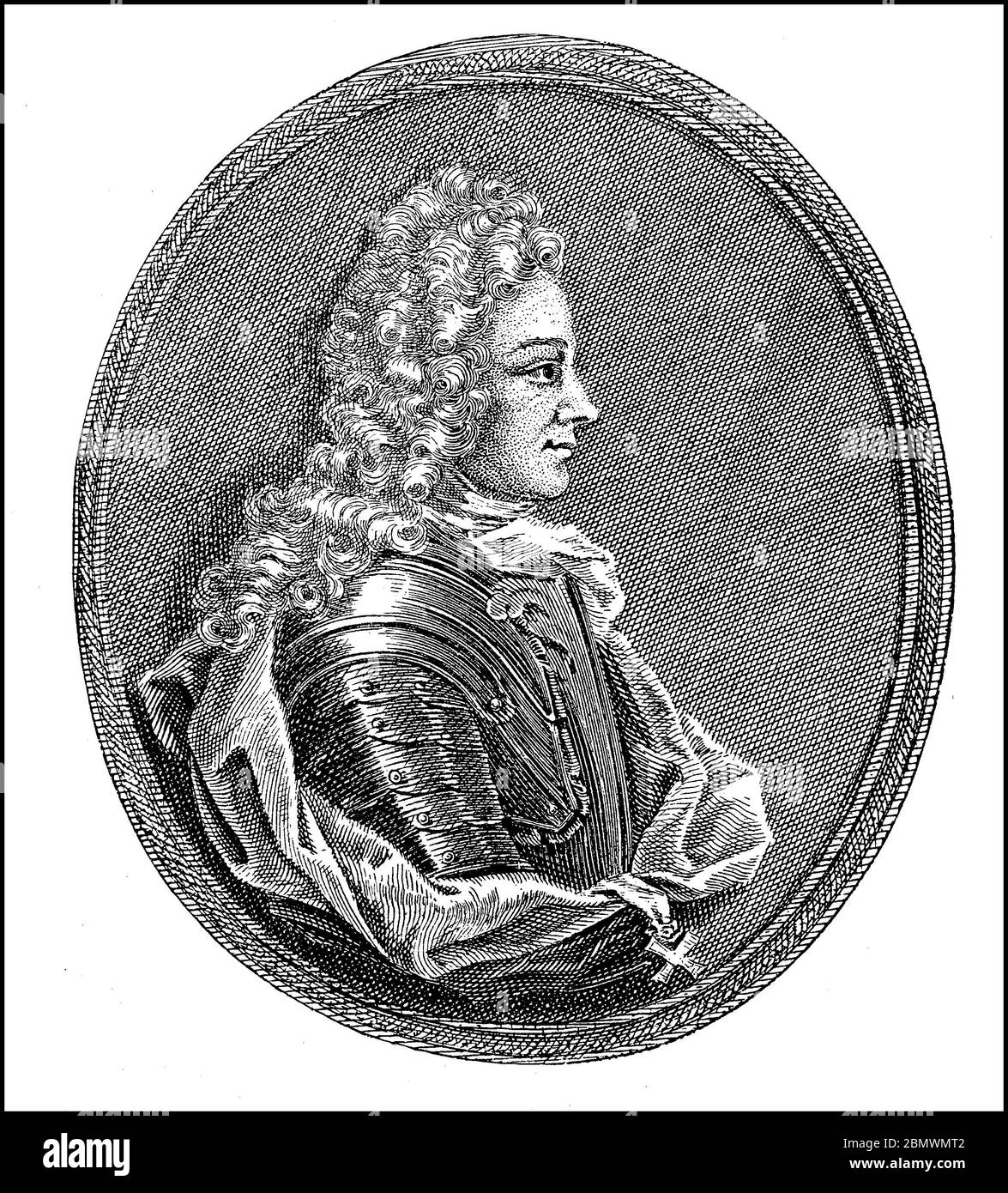 Le Prince Alexander Danilovich Menshikov, Aleksandr Danilovic Menšikov 16 novembre 1673 - 23 novembre 1729, était un homme d'État russe, Generalissimo de l'armée russe et un confident de Peter I. / Fürst Alexander Danilowitsch Menschikow, Aleksandr Danilovic Menšikov, 16. 1673 - 23 novembre. Novembre 1729, guerre dans russischer Staatsmann, Generalissimus der russischen Armee und ein Vertrauter des Zaren Peter I., Historisch, historique, numérique reproduction améliorée d'un original du 19ème siècle / digitale Reproduktion einer Originalvorlage aus dem 19. Jahrhundert, Banque D'Images