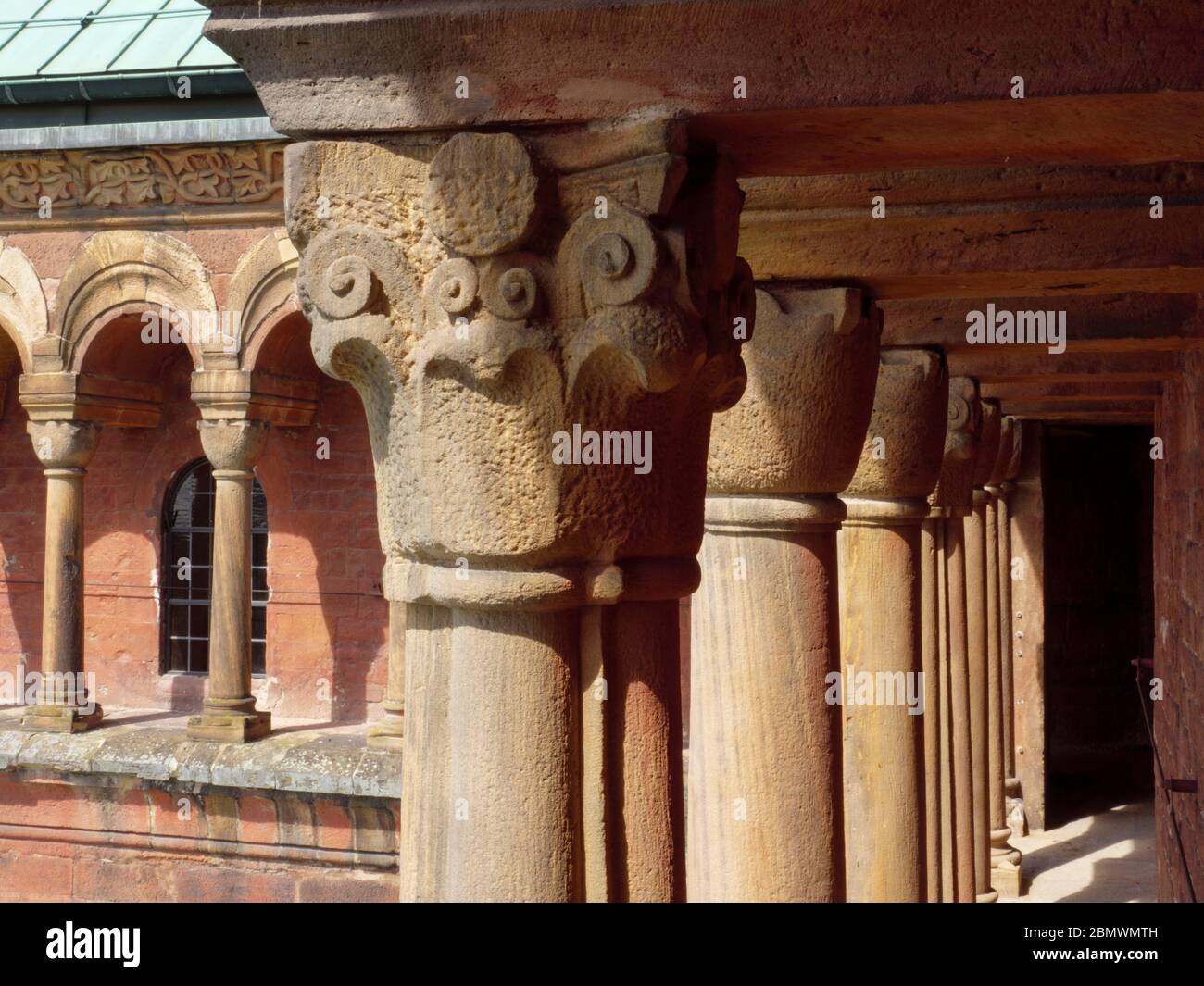 Dom zu Speyer, Zwerggalerie, Speyer, UNESCO Weltkulturerbe, Rheinland-Pfalz, Deutschland Rechtl. HINweis: Veröffentlickung für redaktionelle Zwecke n Banque D'Images