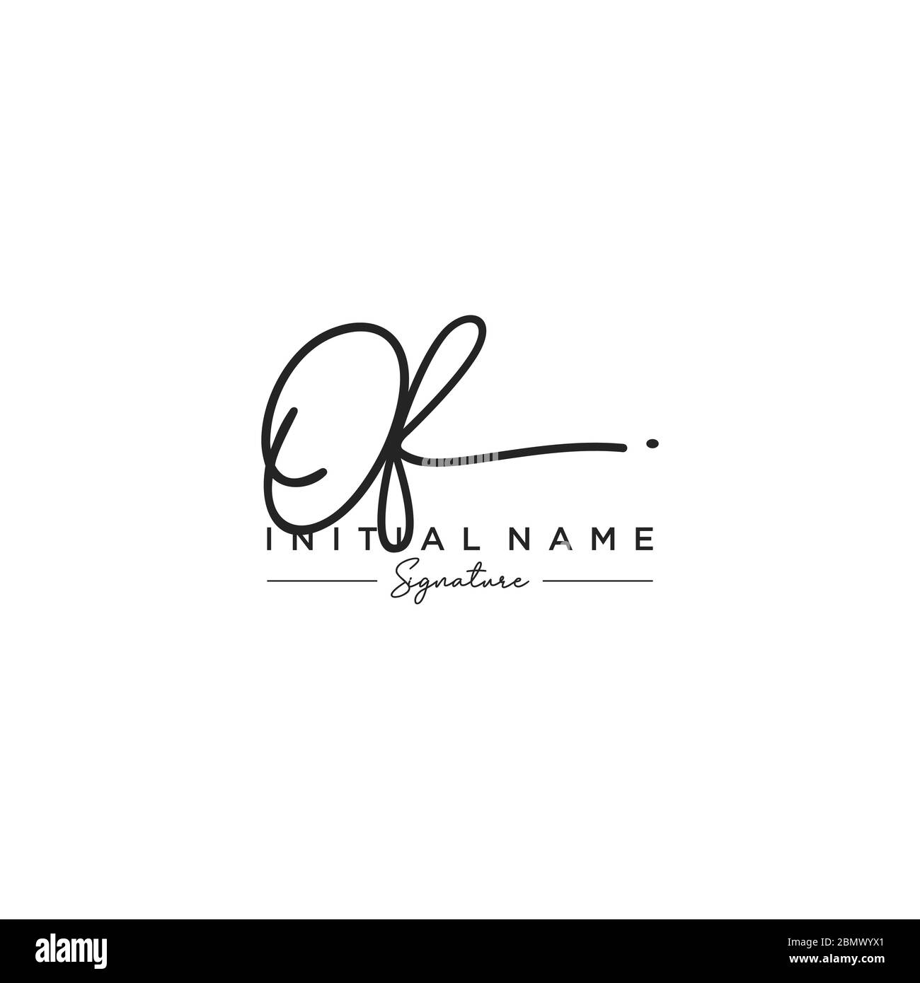 Modèle de logo de lettre DE signature Vector Illustration de Vecteur