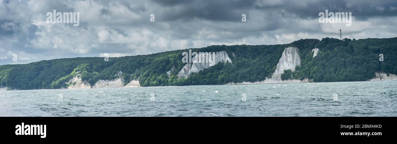 Côte calcaire Panorama de la mer Baltique Banque D'Images