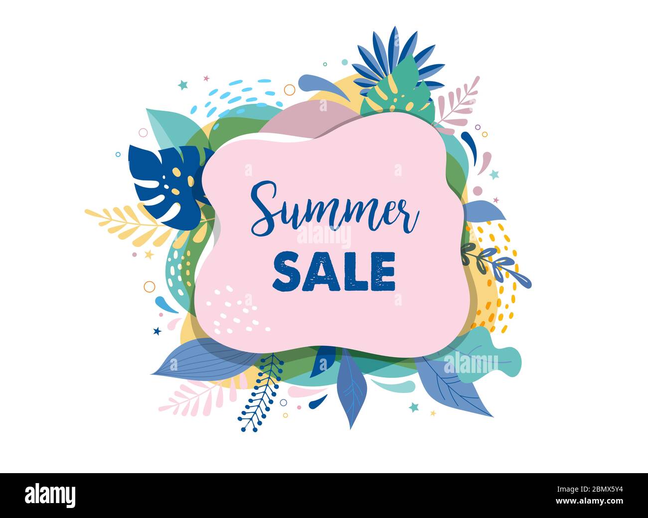 Hello été résumé fond, bannière de vente d'été, poster design. Illustration vectorielle Illustration de Vecteur