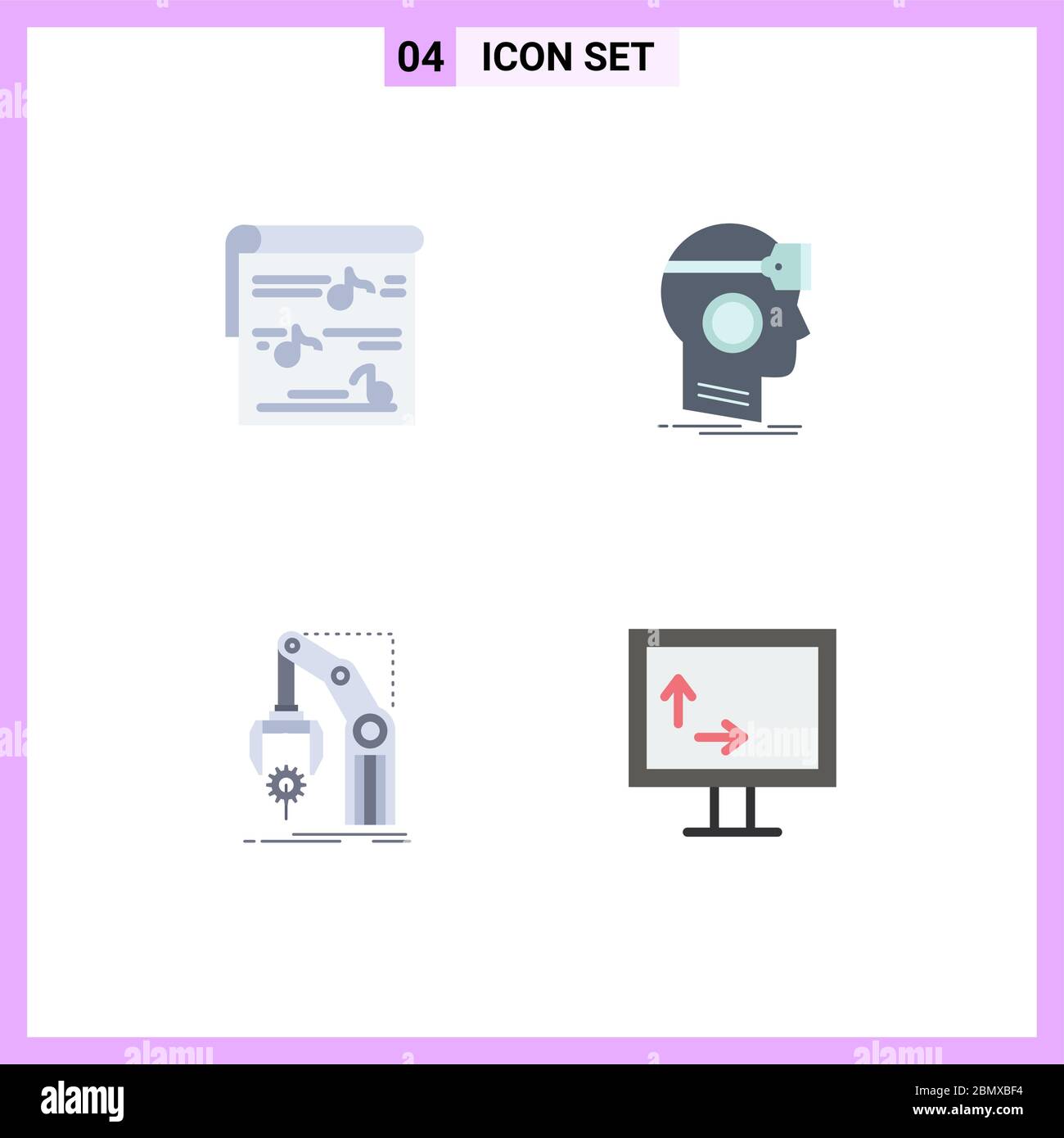4 icônes créatives signes et symboles modernes d'album, virtuel, photo,  googles, éléments de conception vectorielle modifiables en usine Image  Vectorielle Stock - Alamy