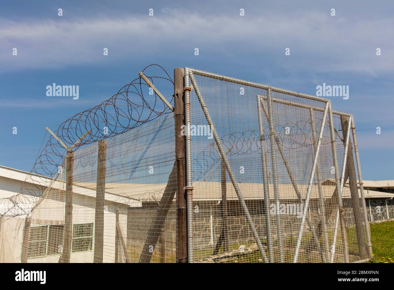 Prison de Robben Island, le Cap Afrique du Sud Banque D'Images