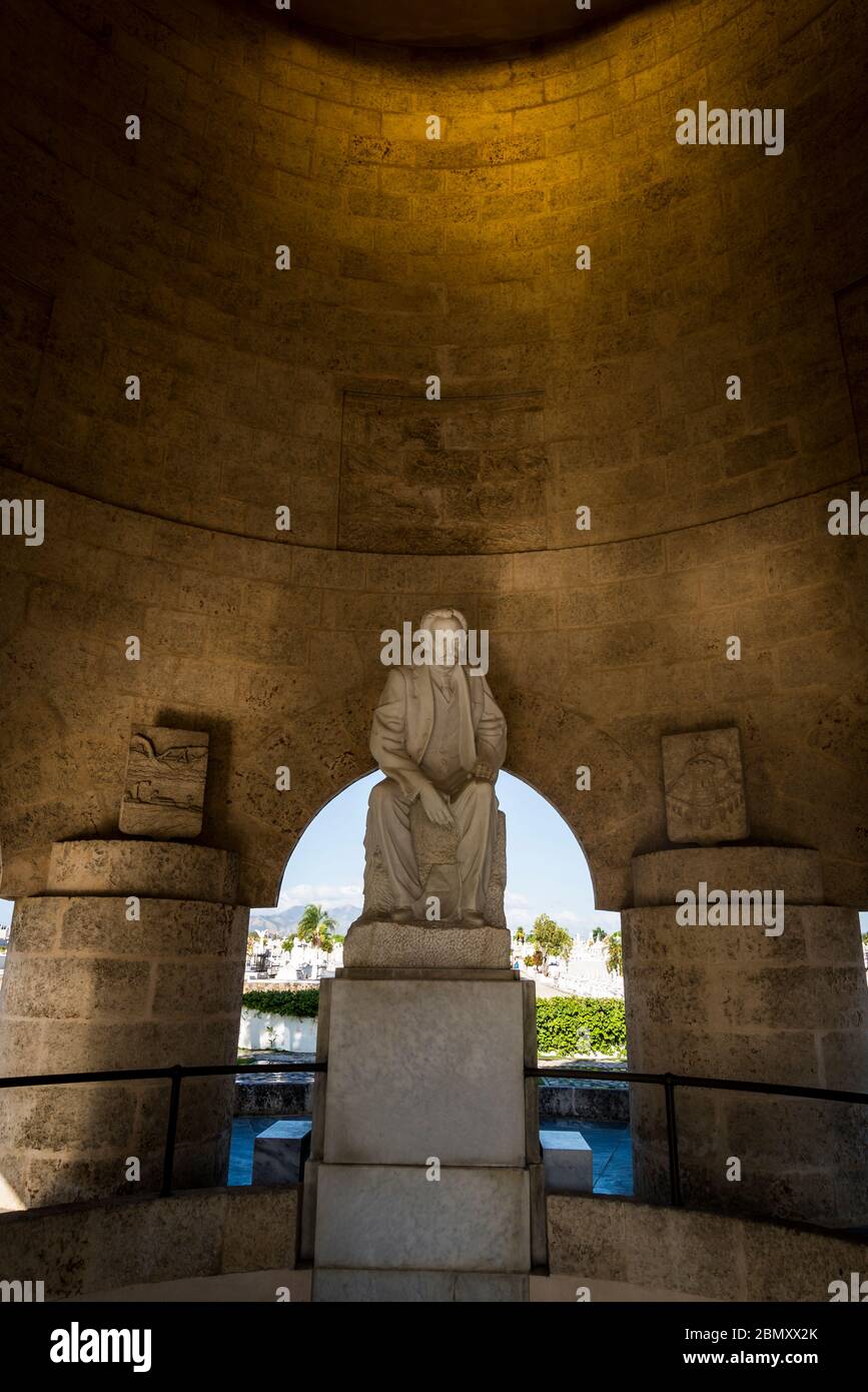 Cimetière de Santa Ifigenia, mausolée de José Martí, monument Art déco, Santiago de Cuba, Cuba Banque D'Images