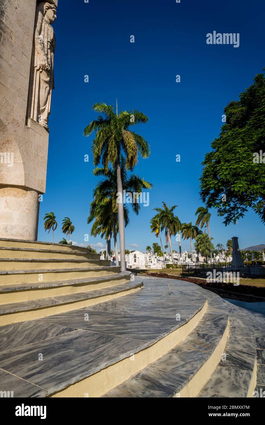 Cimetière de Santa Ifigenia, mausolée de José Martí, monument Art déco, Santiago de Cuba, Cuba Banque D'Images