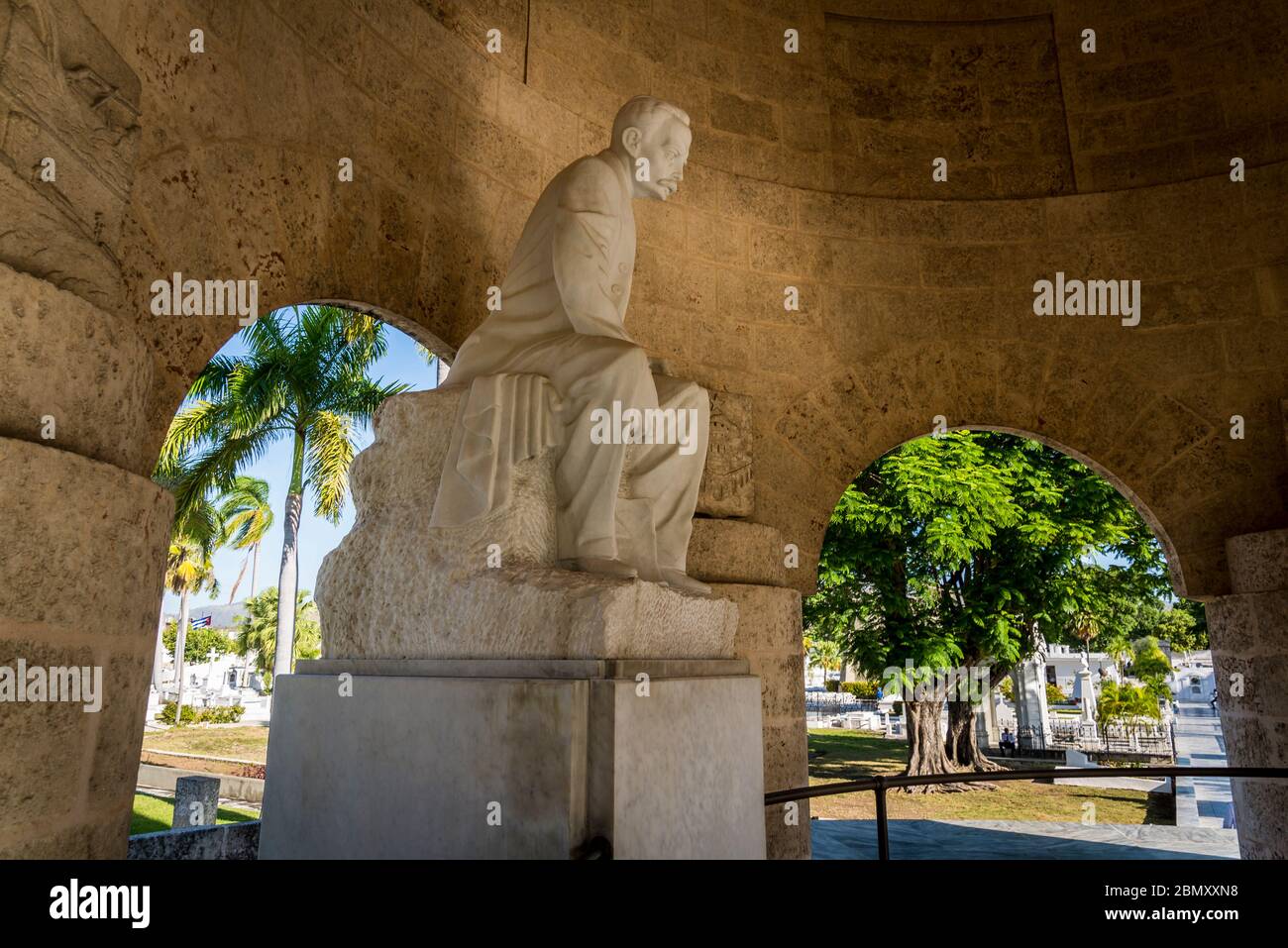 Cimetière de Santa Ifigenia, mausolée de José Martí, monument Art déco, Santiago de Cuba, Cuba Banque D'Images