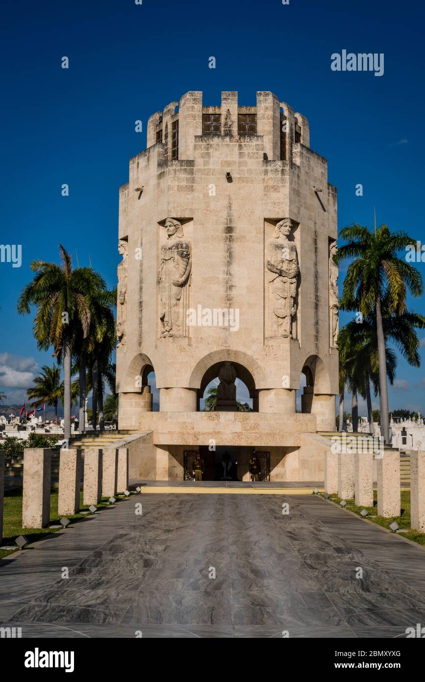 Cimetière de Santa Ifigenia, mausolée de José Martí, monument Art déco, Santiago de Cuba, Cuba Banque D'Images