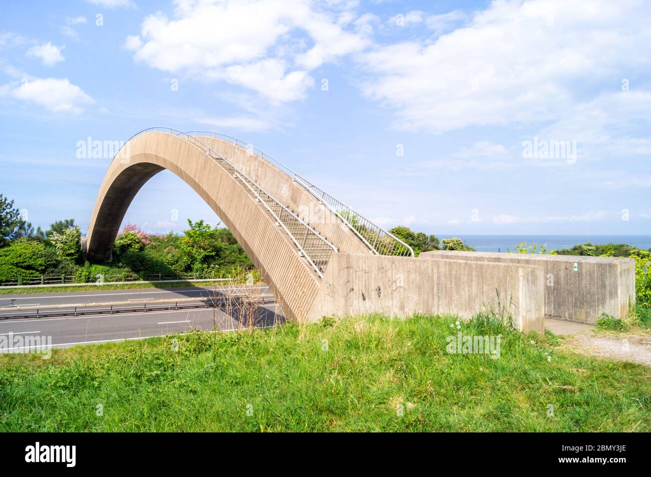 Pont Rainbow, North Wales Expressway, Wales A55 North Wales Coast Banque D'Images