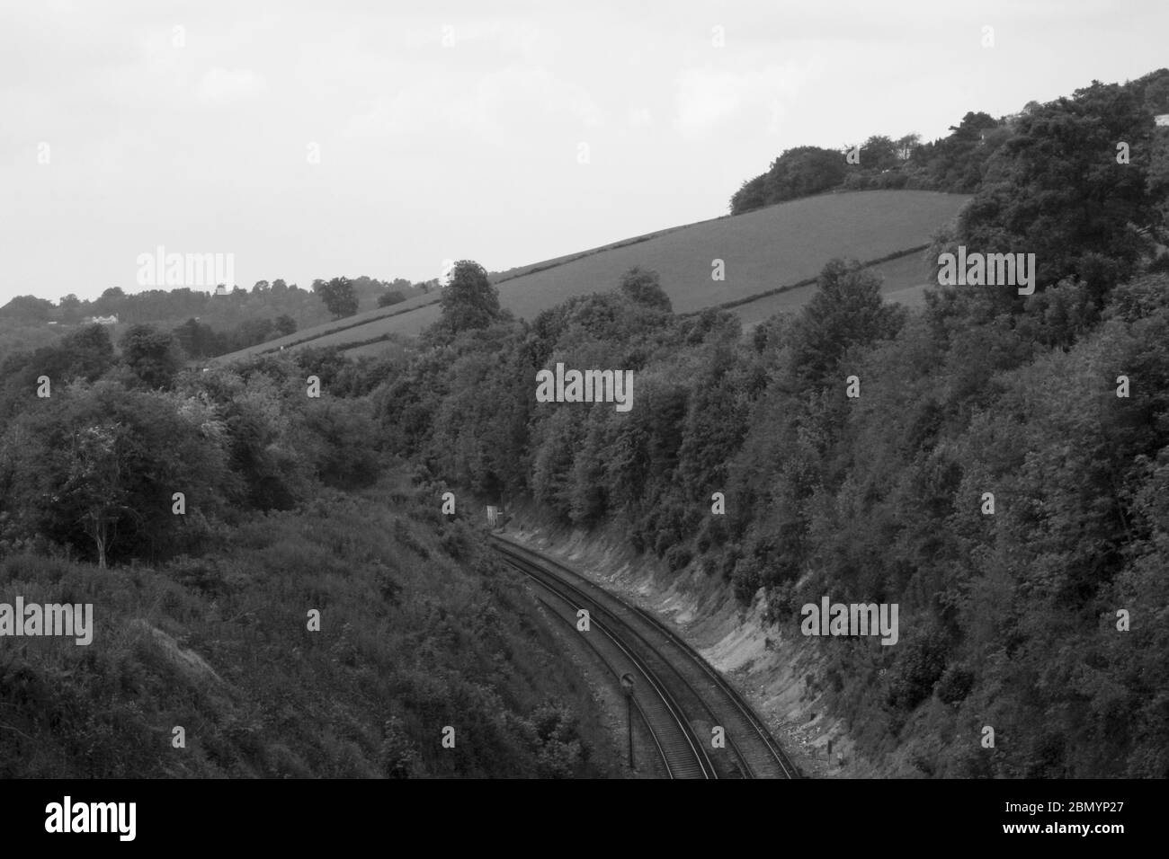 Ligne de chemin de fer de Woldingham Banque D'Images