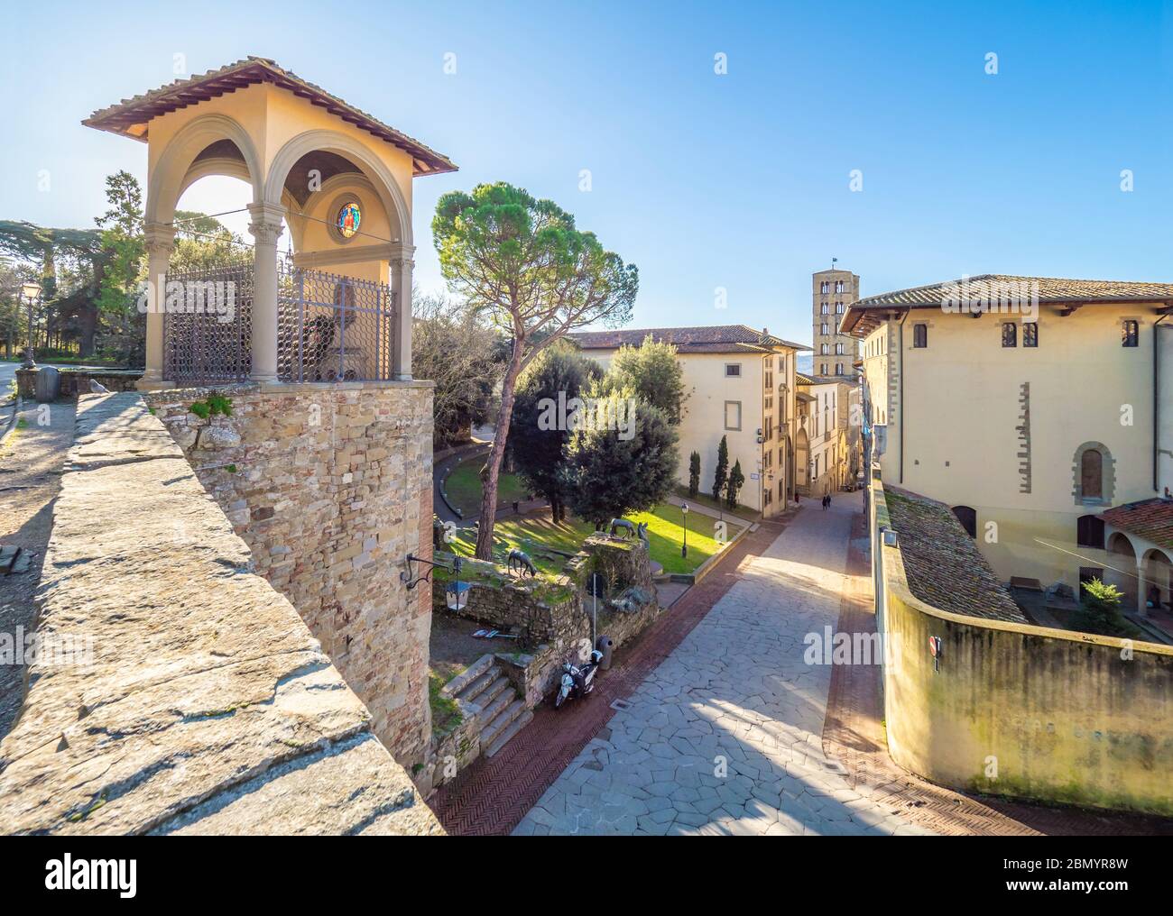 Arezzo (Italie) - la ville étrusque et Renaissance de la région de Toscane. Ici le centre historique. Banque D'Images